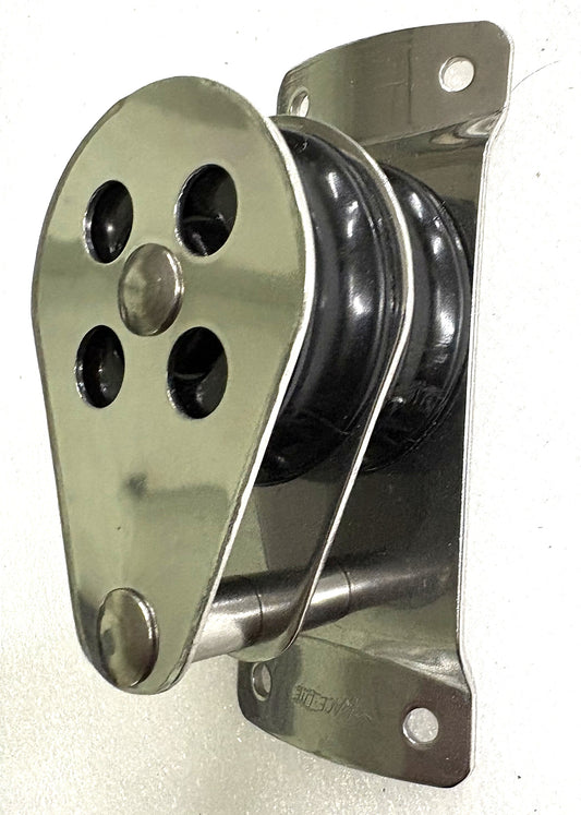Halyard Cheek Block (2 pulleys)