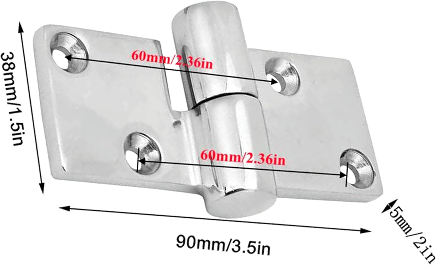 Removable door hinges